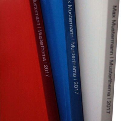 Bachelorarbeit binden Masterarbeit binden Softcoverbindung Digitaldruck Ulm